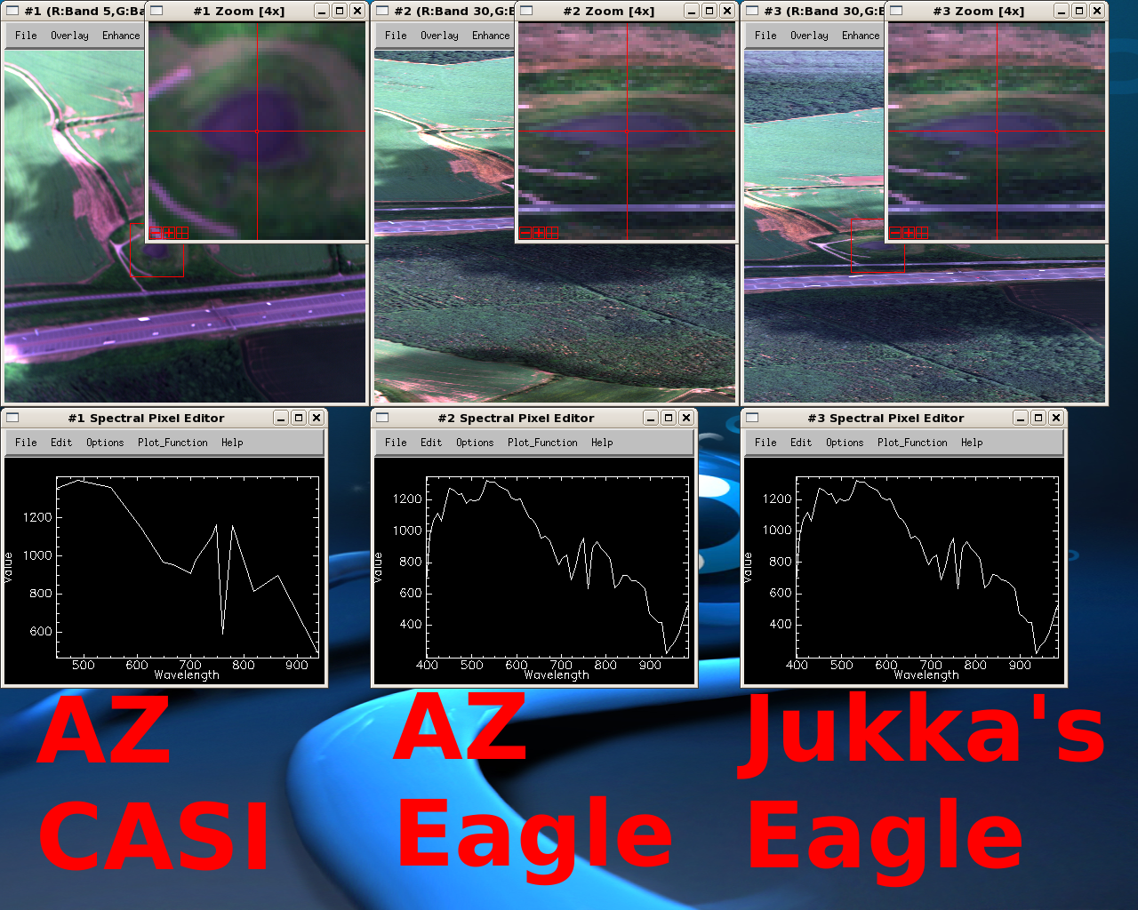 AZ CASI vs. AZ Eagle vs. Jukka Eagle - using updated azspec